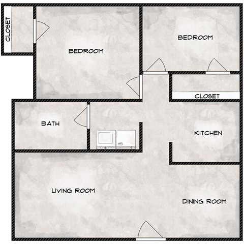 a floor plan of a house